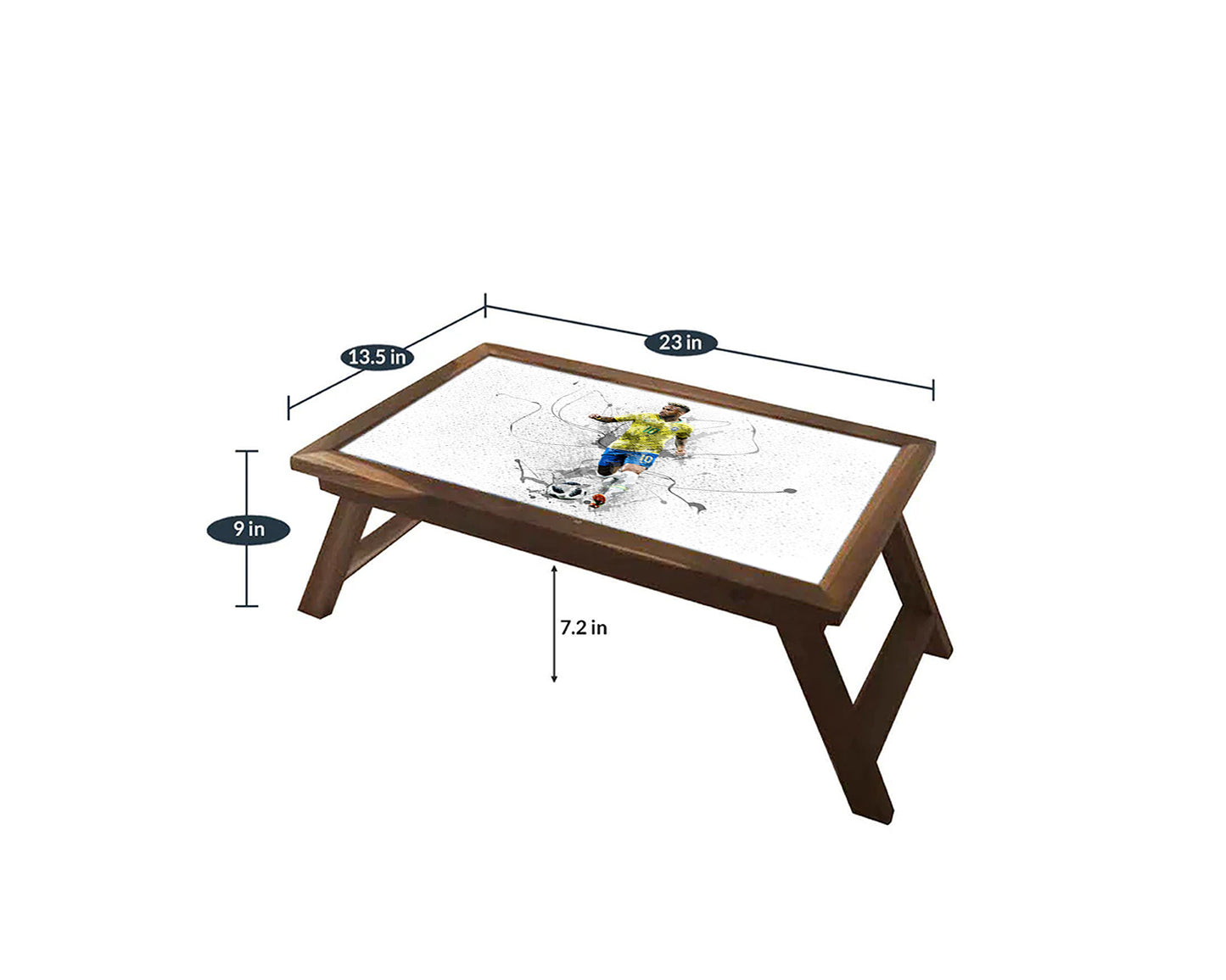 Neymar Brazil Splash Effect Coffee and Laptop Table