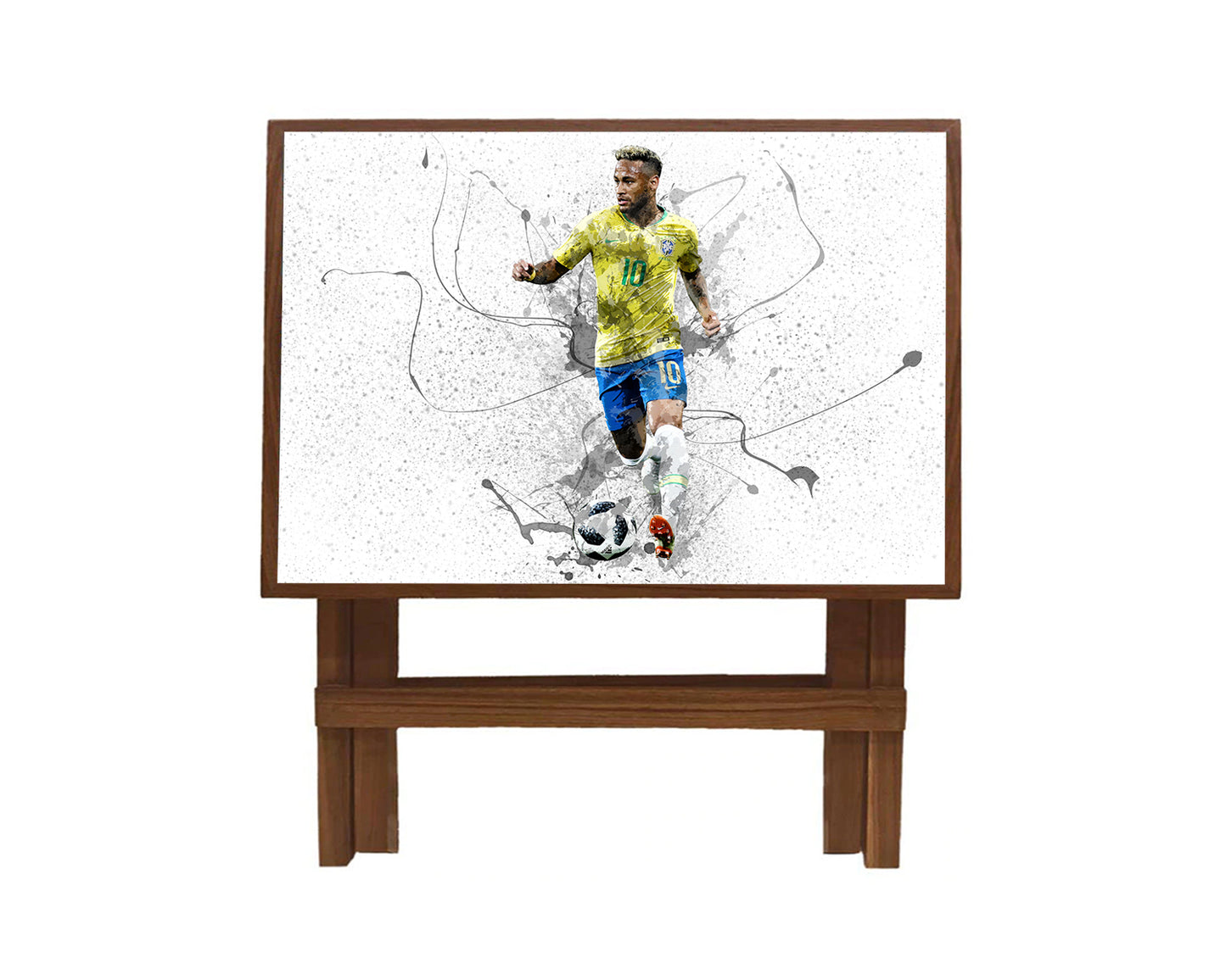 Neymar Brazil Splash Effect Coffee and Laptop Table