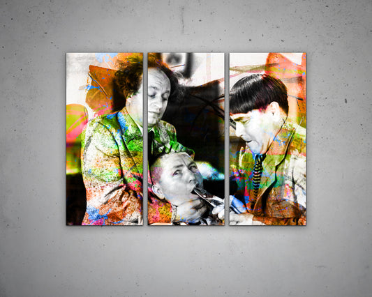 The Three Stooges Multicolour Wall Art