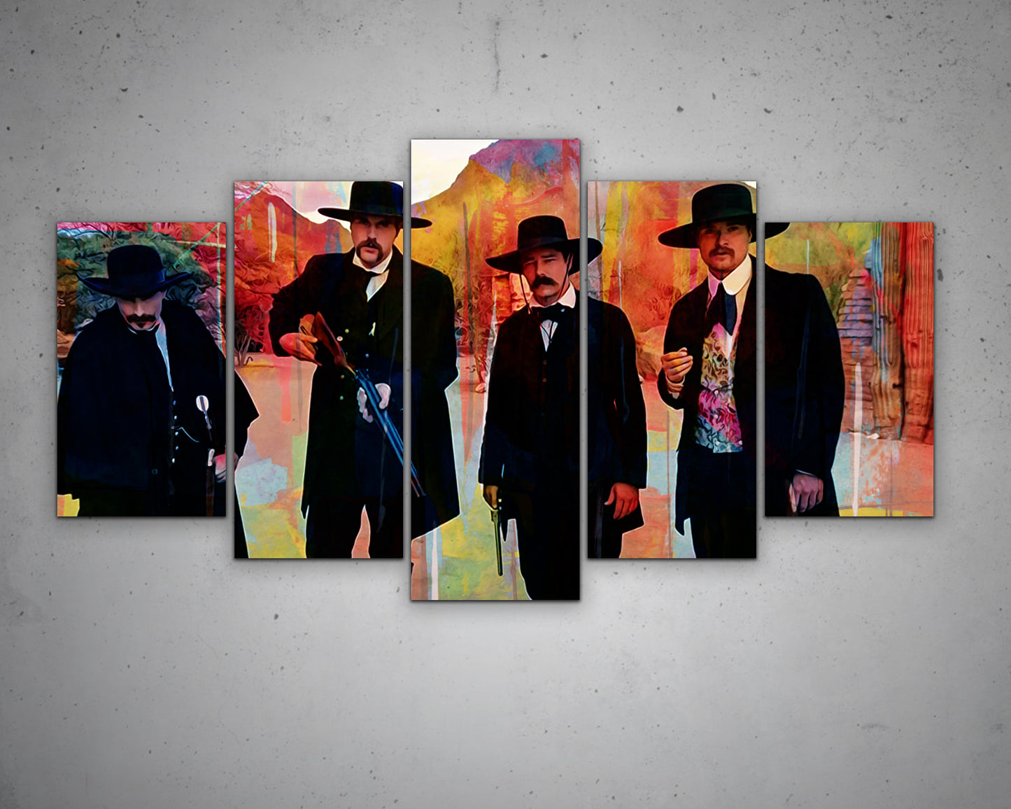 Tombstone Multicolour Wall Art