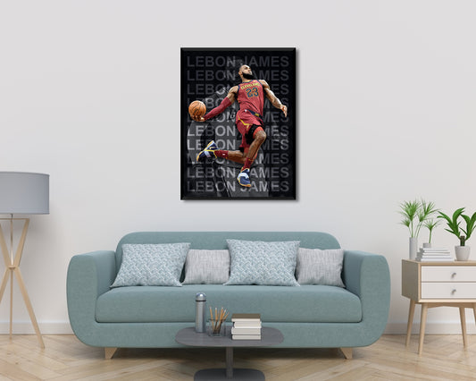 Lebron James Canvas Wall Art