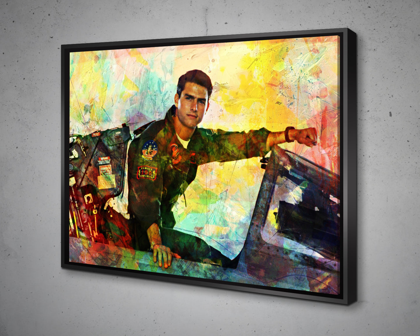 Top Gun Multicolour Wall Art