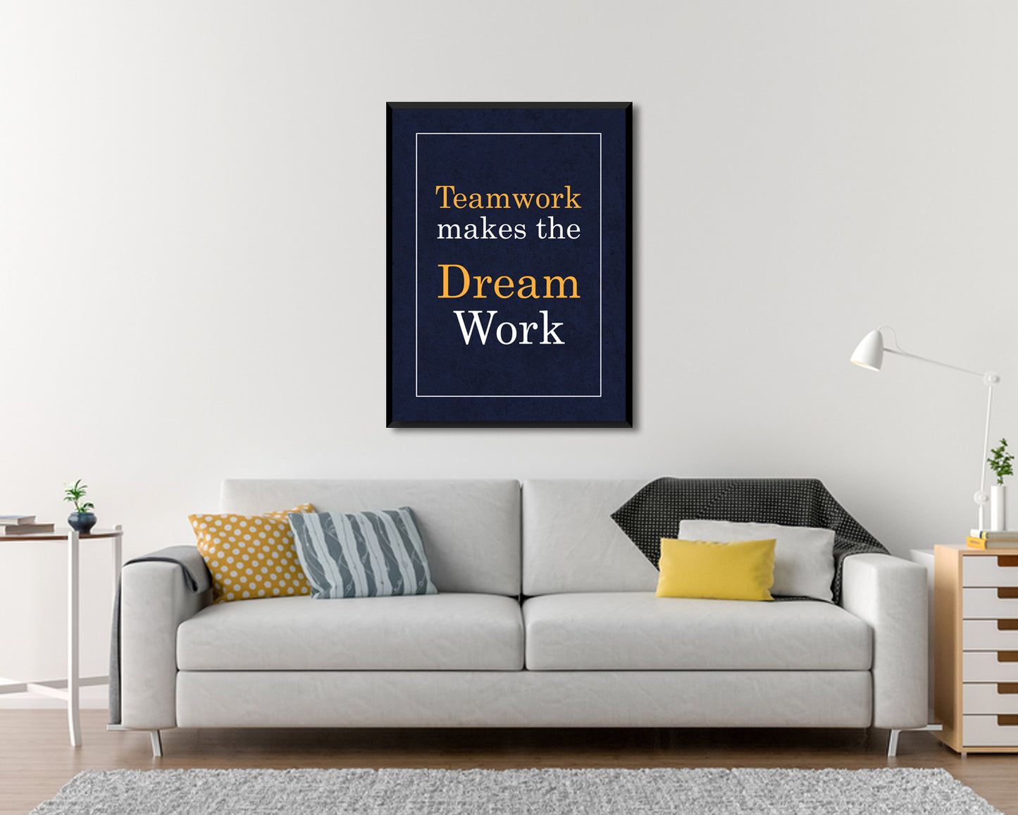 Teamwork makes the dream work Canvas Wall Art