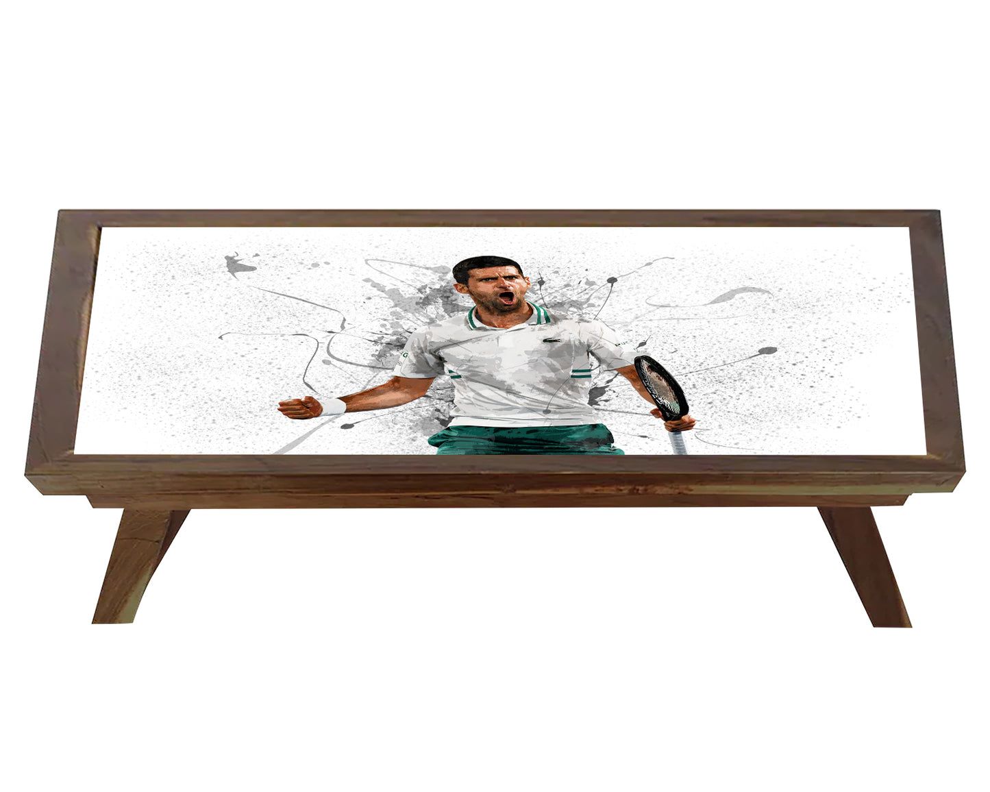 Novak Djokovic Splash Effect Coffee and Laptop Table