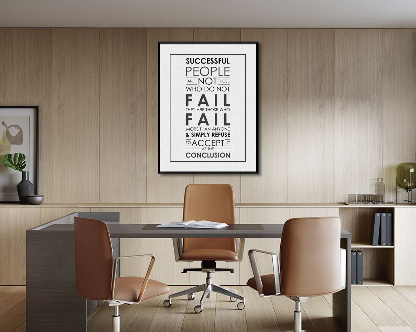 Successful people are not those who do not fail Canvas Wall Art