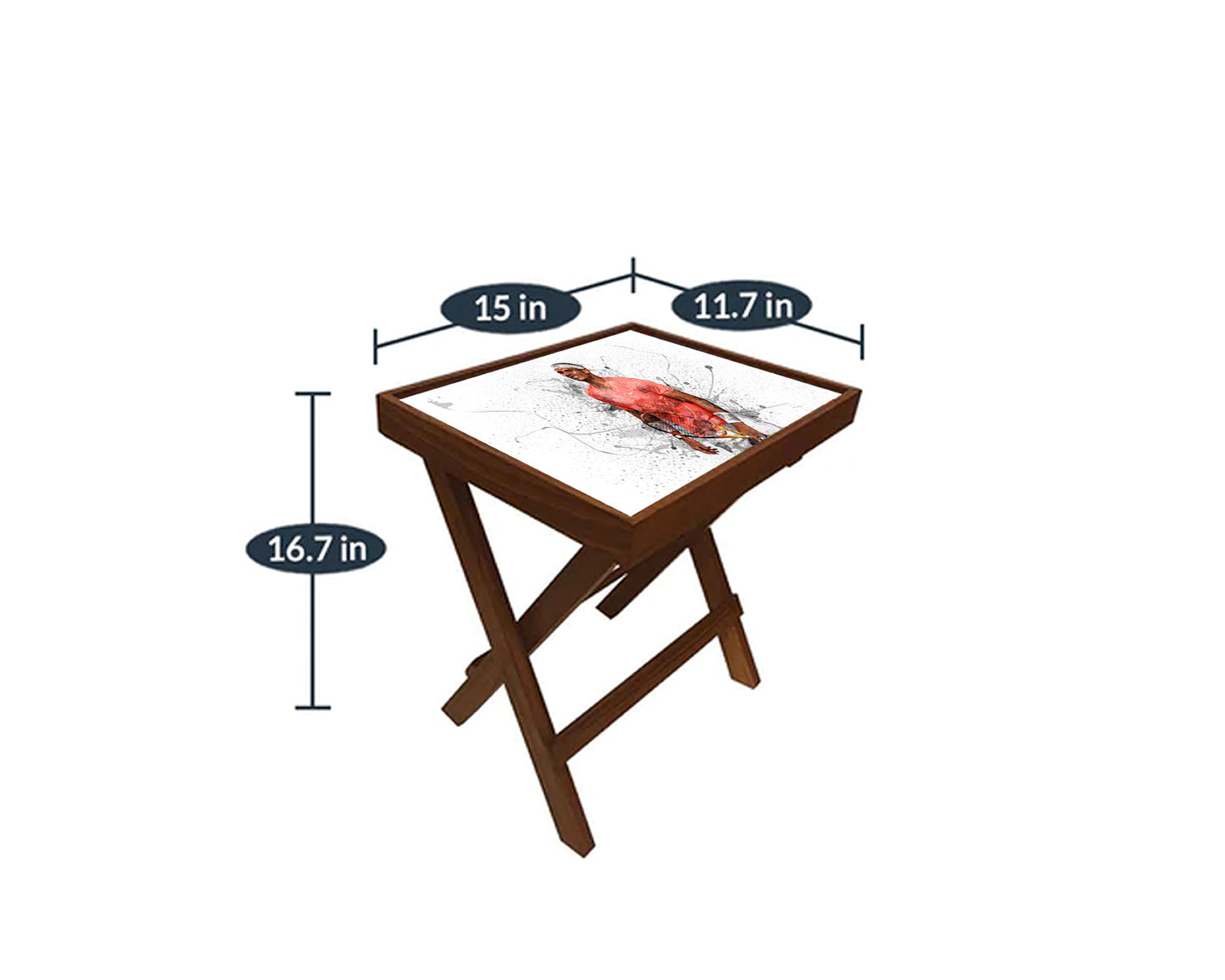 Rafael Nadal Splash Effect Coffee and Laptop Table