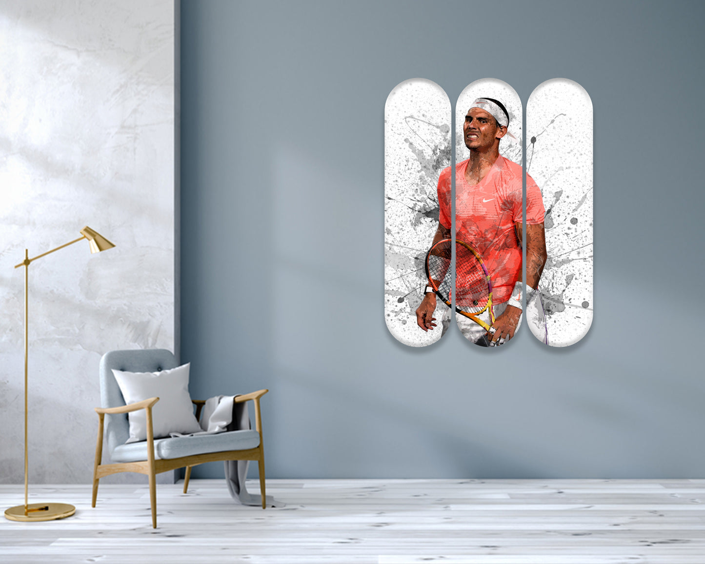 Rafael Nadal Acrylic Skateboard Wall Art