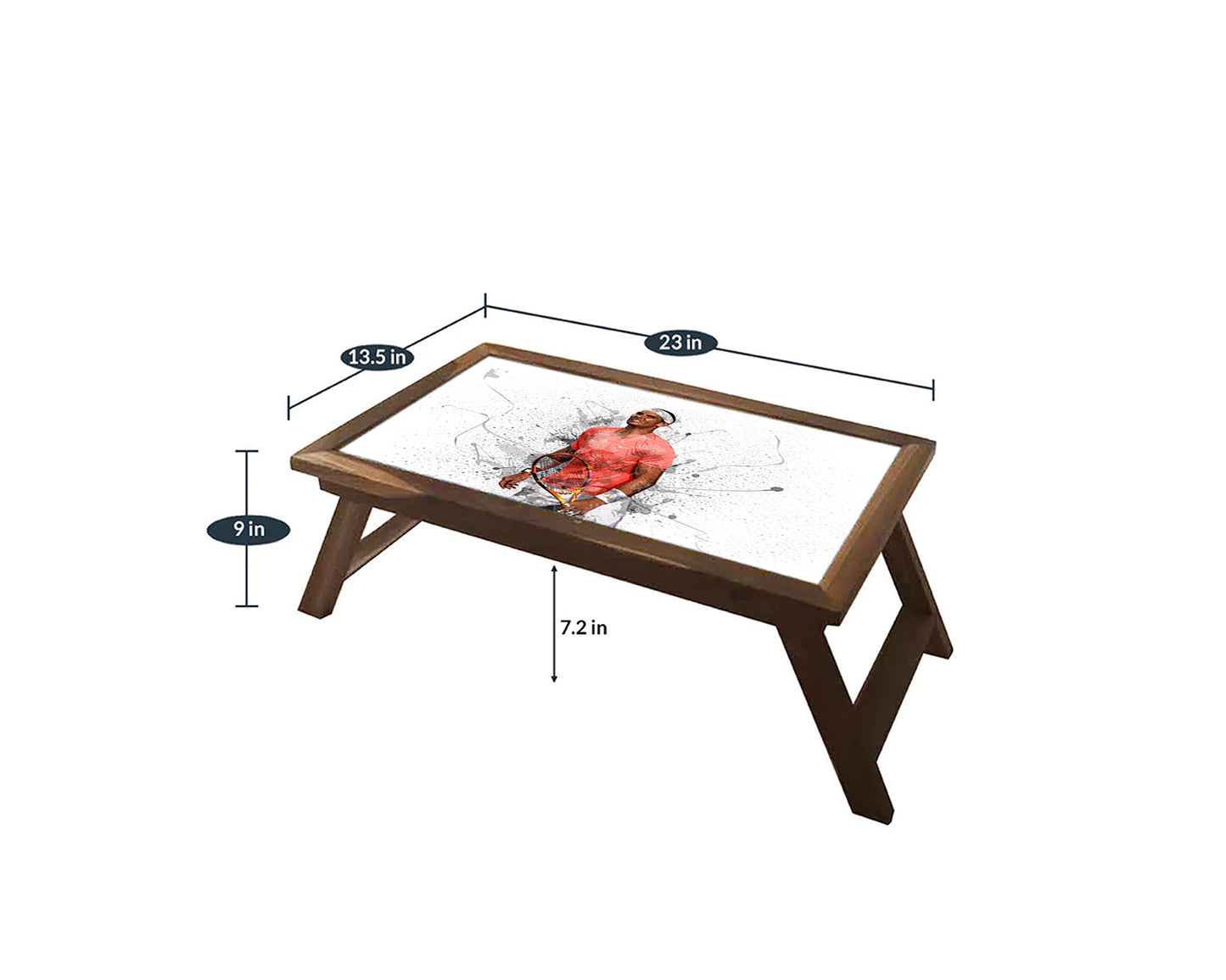 Rafael Nadal Splash Effect Coffee and Laptop Table