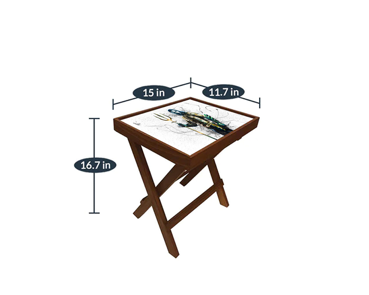 Aquaman Splash Effect Coffee and Laptop Table
