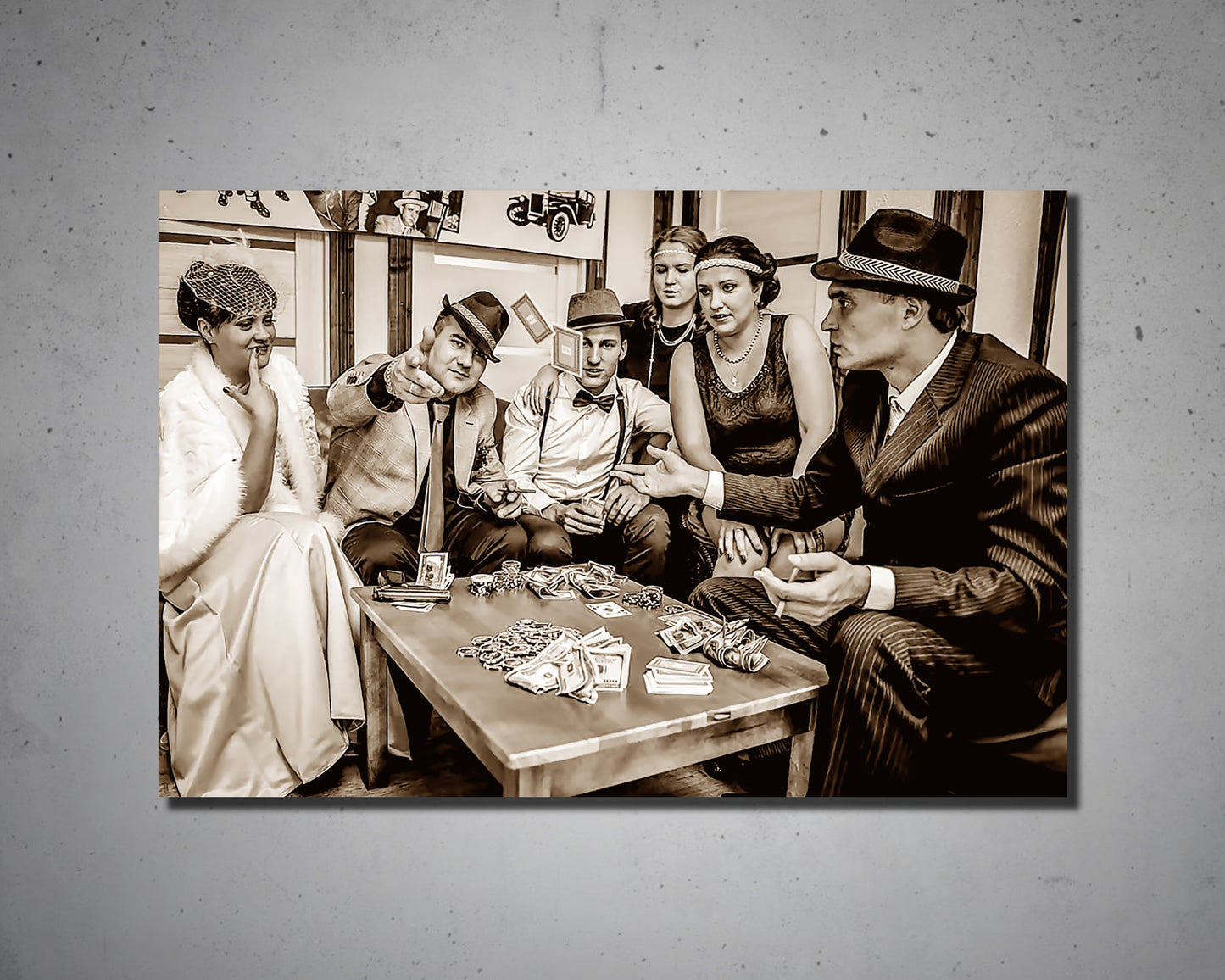 Gangsters Multicolour Wall Art