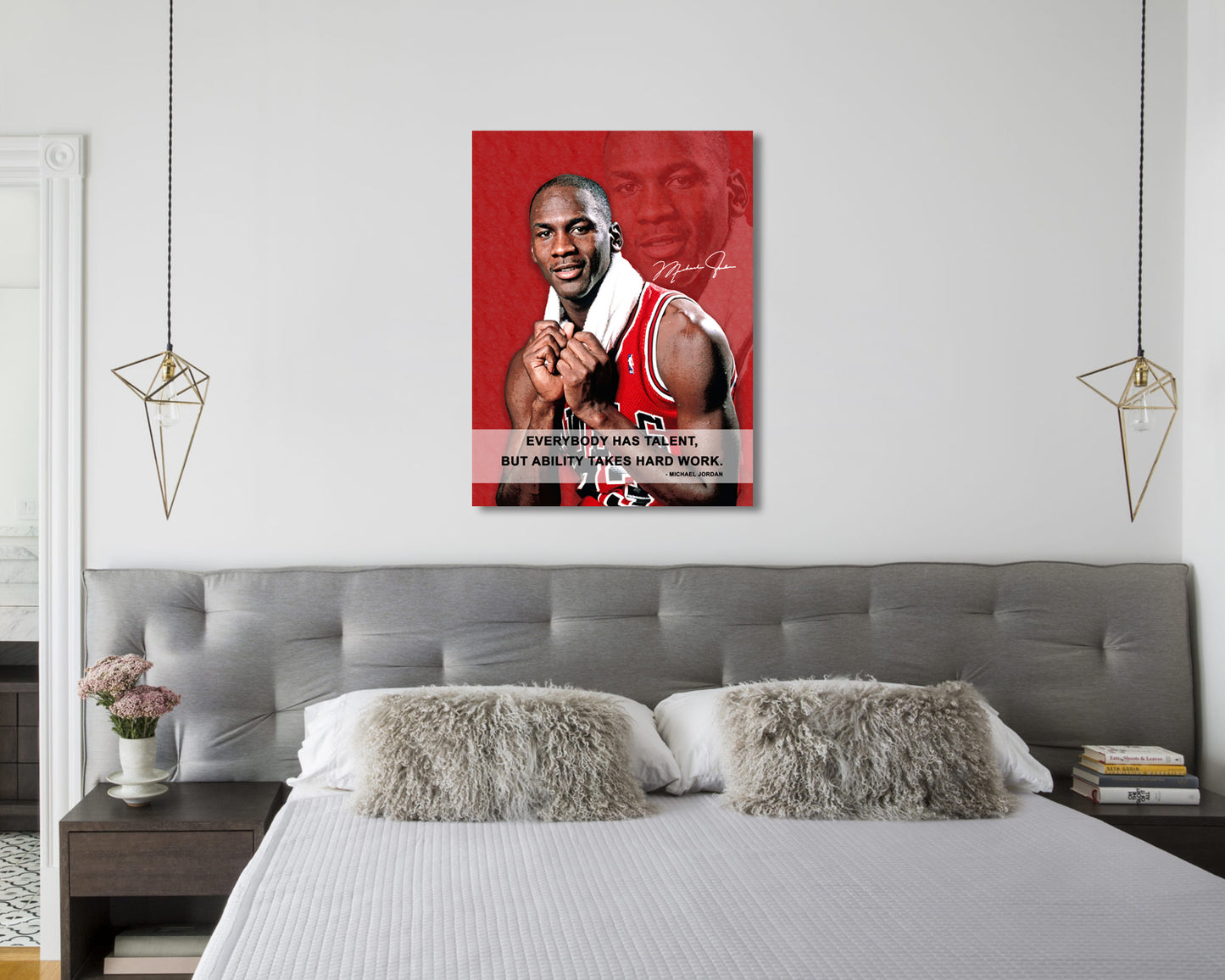Michael Jordan Everybody has talent Canvas Wall Art