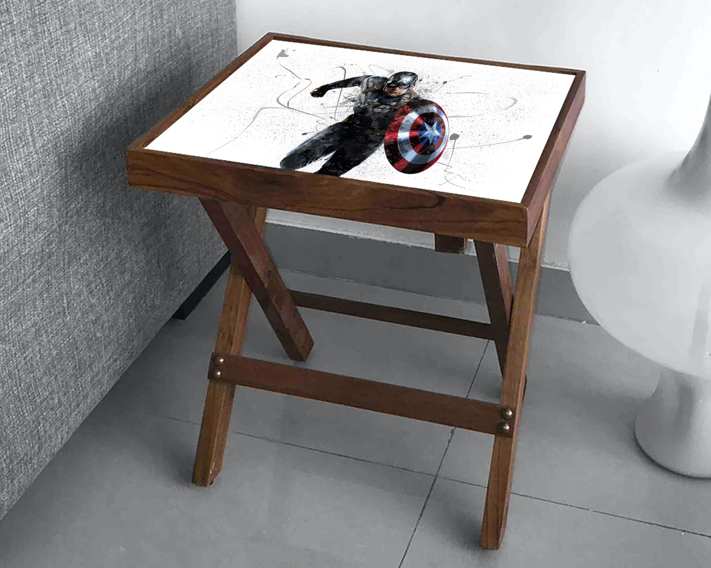 Captain America Splash Effect Coffee and Laptop Table