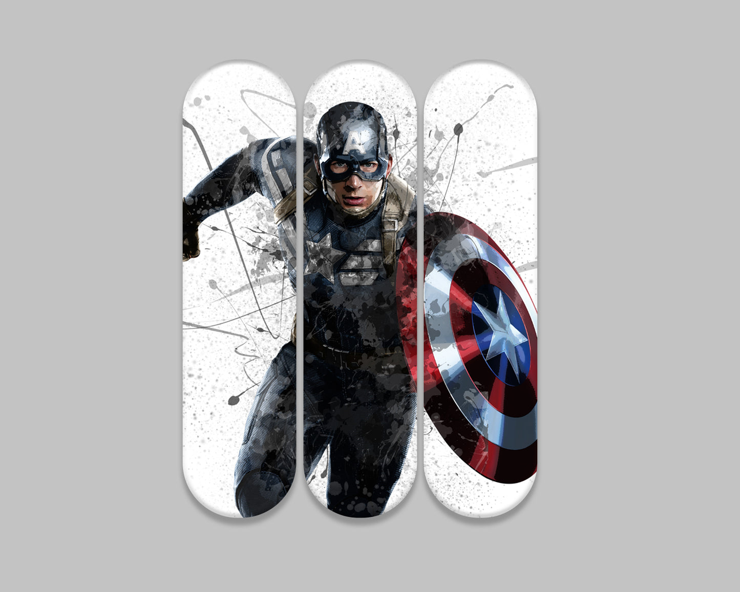 Captain America Acrylic Skateboard Wall Art
