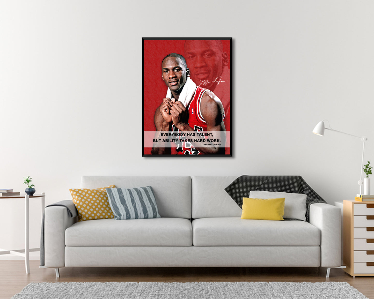 Michael Jordan Everybody has talent Canvas Wall Art