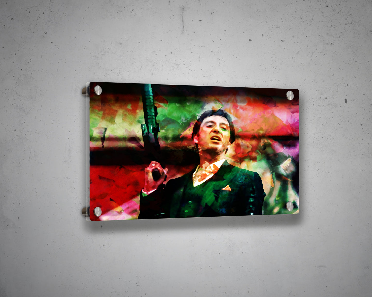Tony Montana Multicolour Wall Art