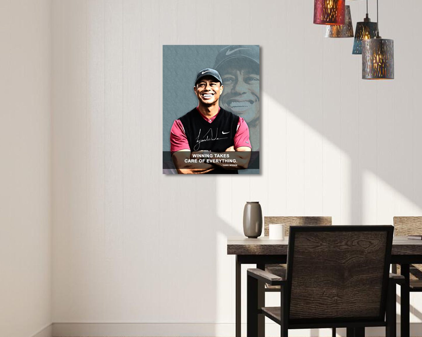 Tiger Wood Winning takes care of everything Canvas Wall Art
