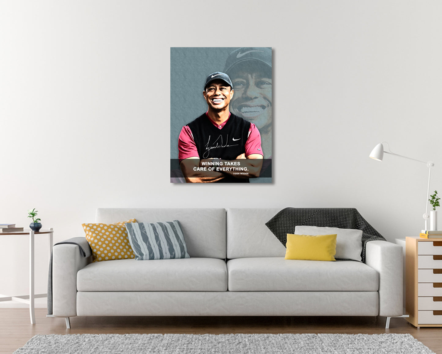 Tiger Wood Winning takes care of everything Canvas Wall Art