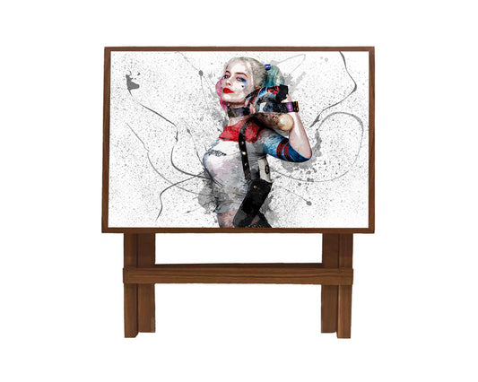 Harley Quinn Splash Effect Coffee and Laptop Table