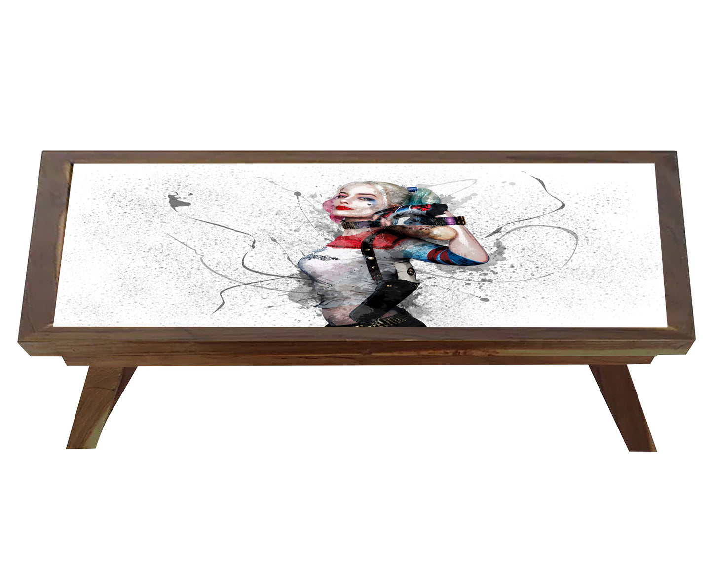 Harley Quinn Splash Effect Coffee and Laptop Table