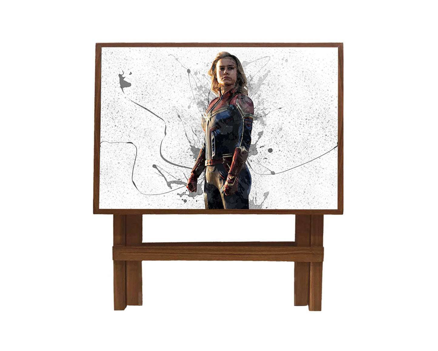 Captain Marvel Splash Effect Coffee and Laptop Table