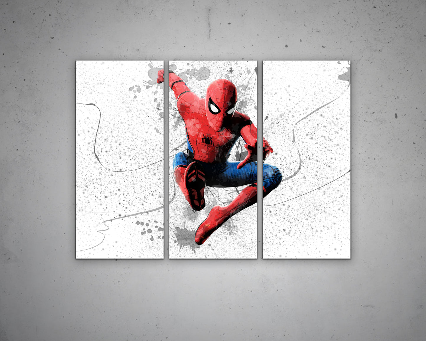 Spiderman Splash Effect Canvas Art
