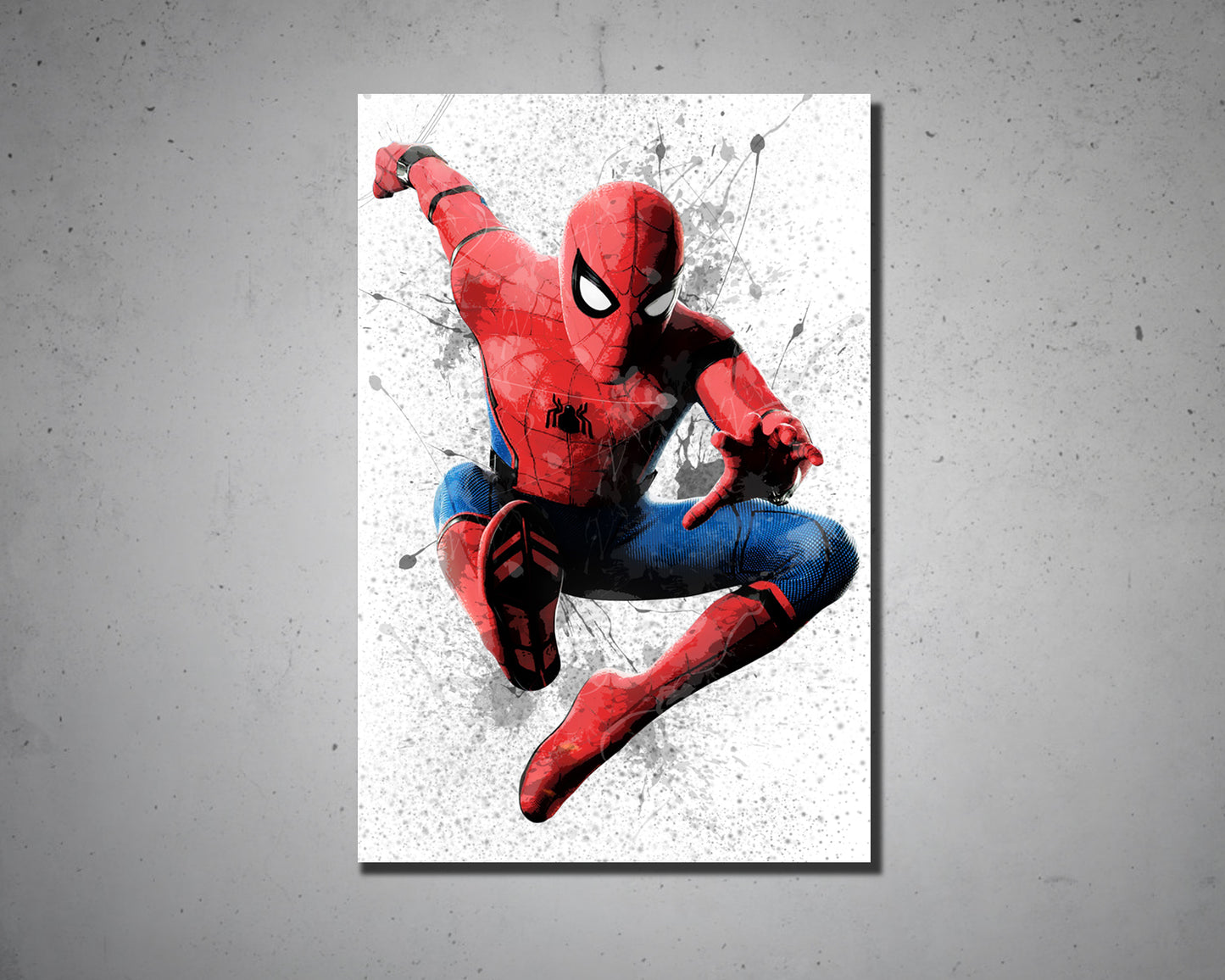 Spiderman Splash Effect Canvas Art
