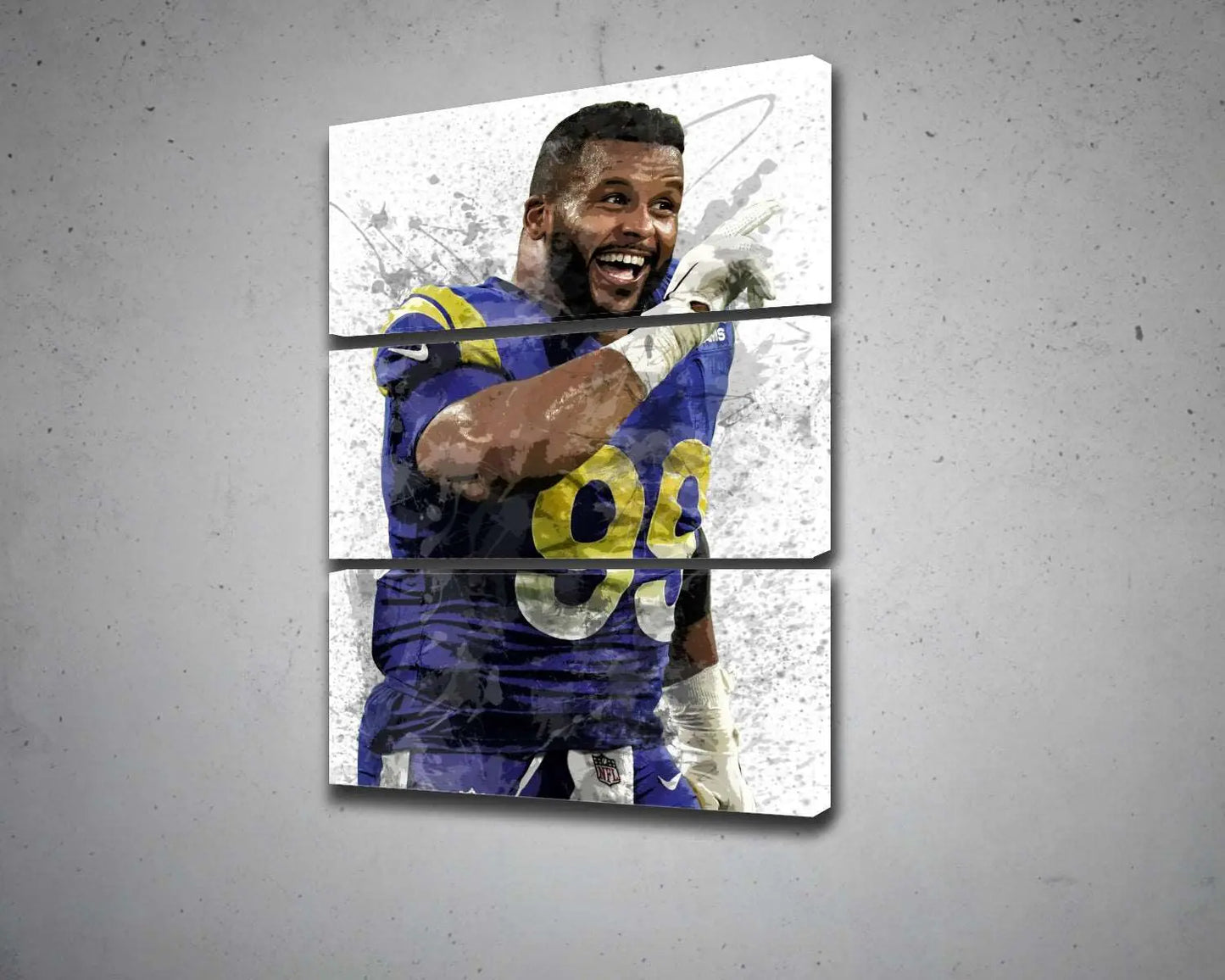 Aaron Donald Canvas Wall Art