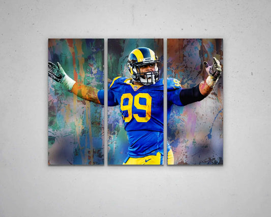 Aaron Donald Multicolour Wall Art