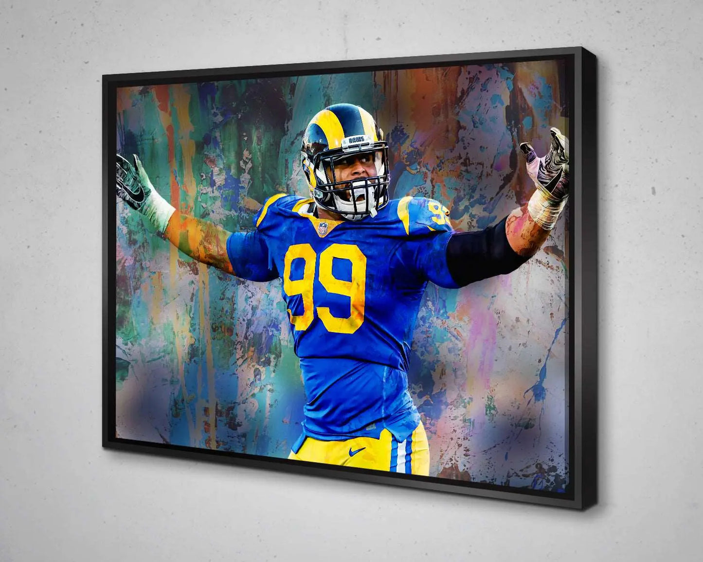 Aaron Donald Multicolour Wall Art