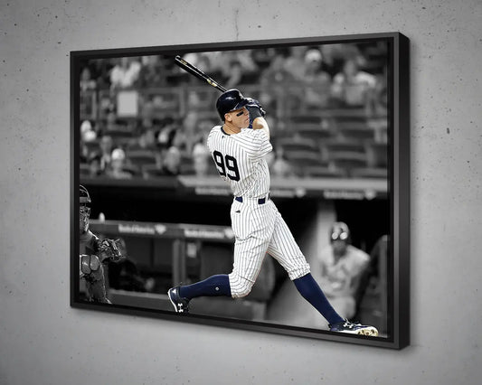 Aaron Judge Black & White Canvas Art