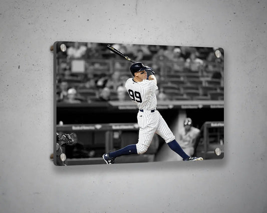Aaron Judge Black & White Canvas Art