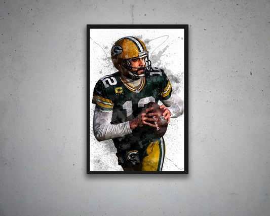 Aaron Rodgers Canvas Wall Art