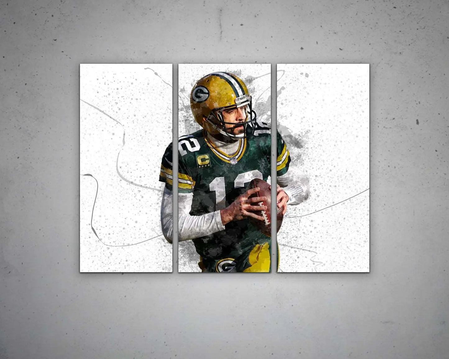 Aaron Rodgers Canvas Wall Art