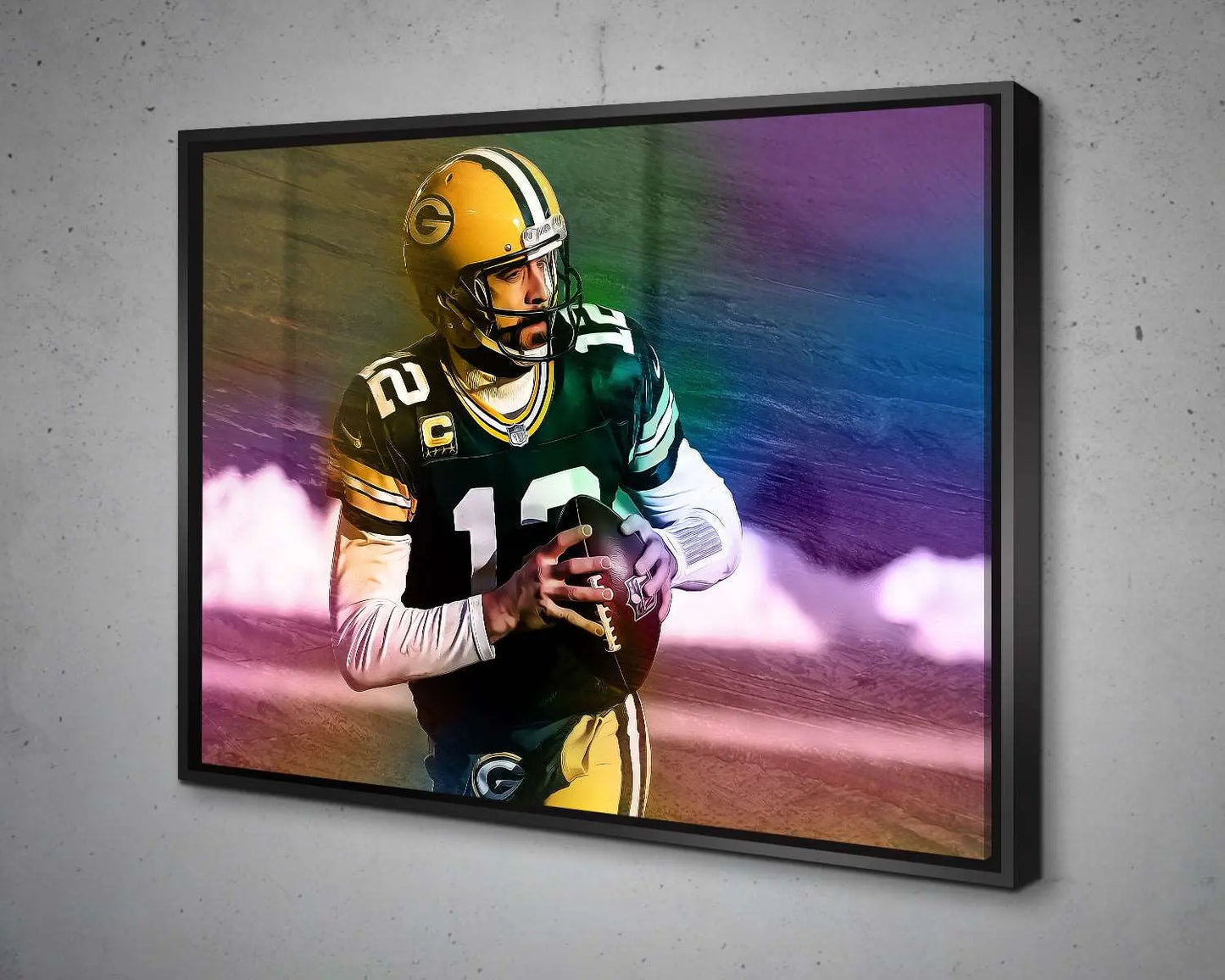 Aaron Rodgers Multicolour Wall Art