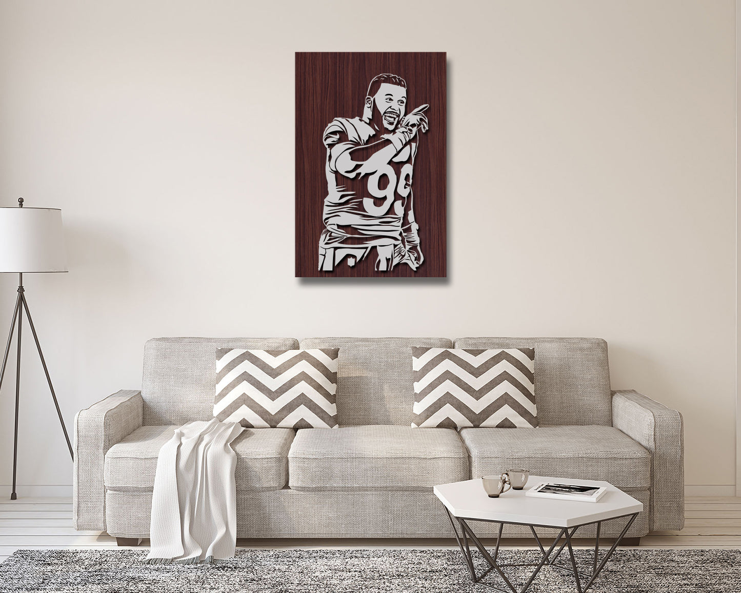 Aaron Donald LED Wooden Decal