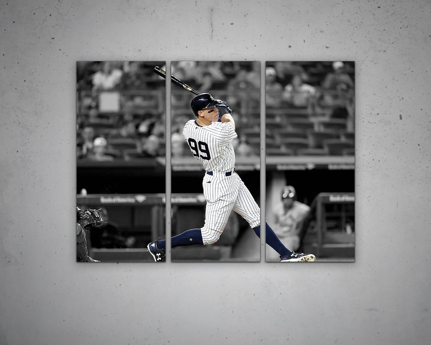 Aaron Judge Black & White Canvas Art