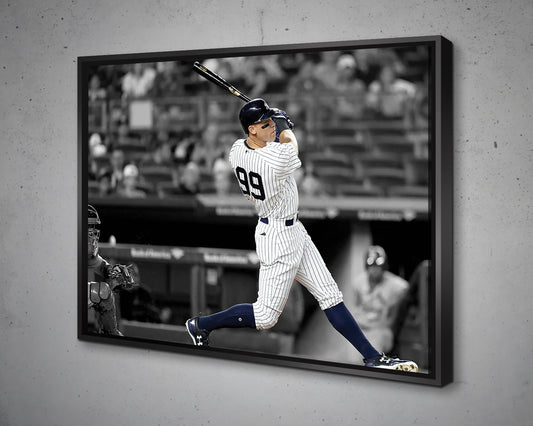Aaron Judge Black & White Canvas Art