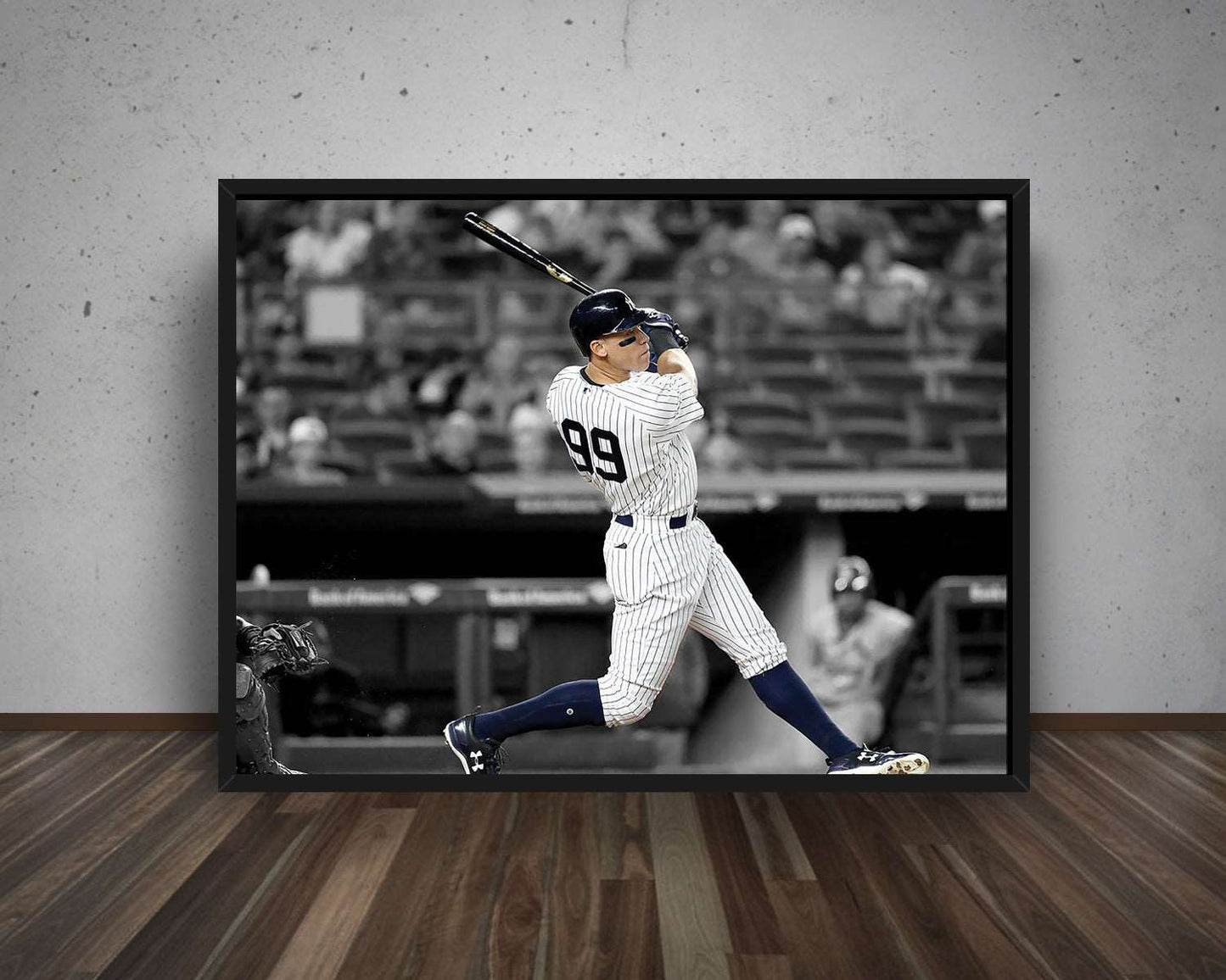 Aaron Judge Black & White Canvas Art