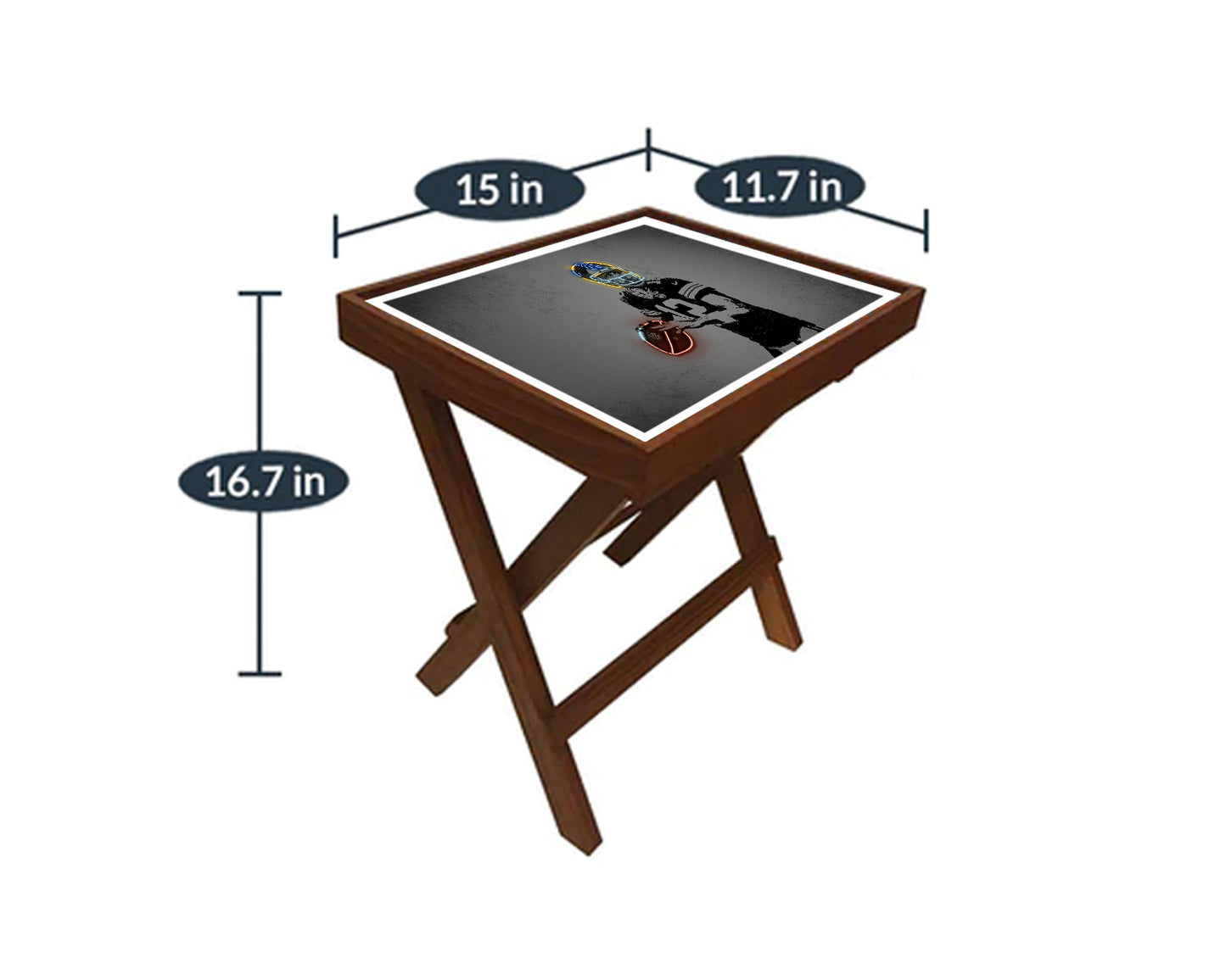 Aaron Rodgers Neon Effect Coffee and Laptop Table