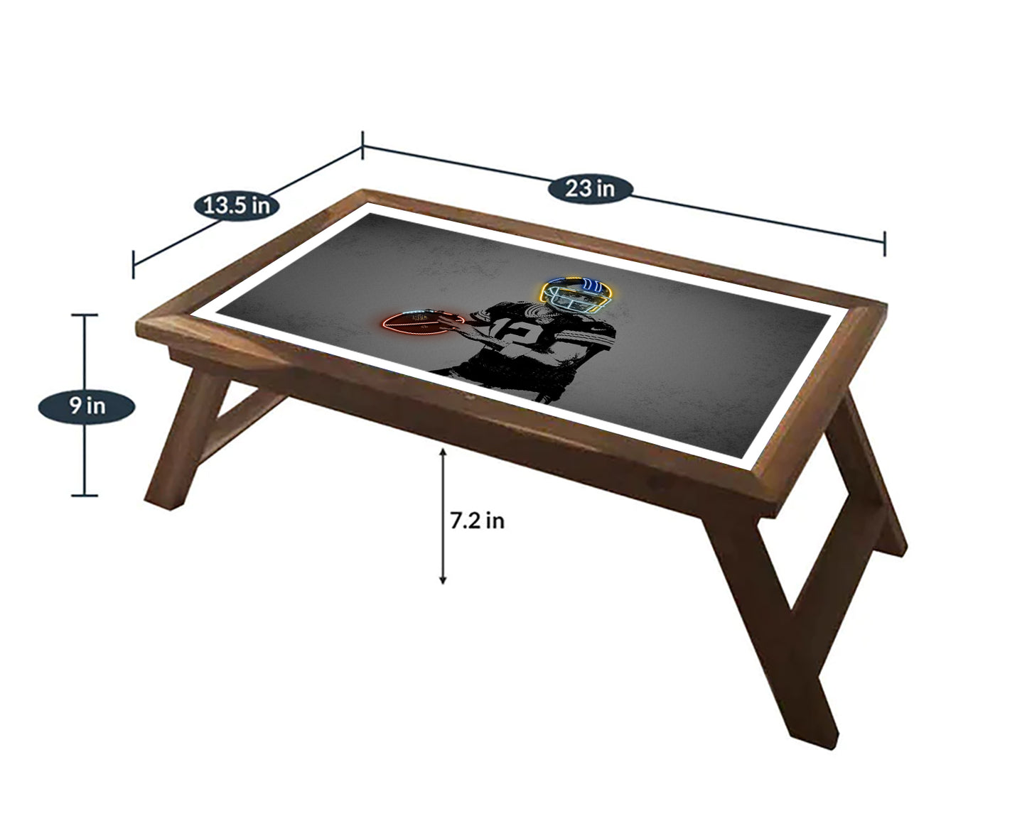 Aaron Rodgers Neon Effect Coffee and Laptop Table
