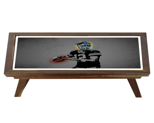 Aaron Rodgers Neon Effect Coffee and Laptop Table 