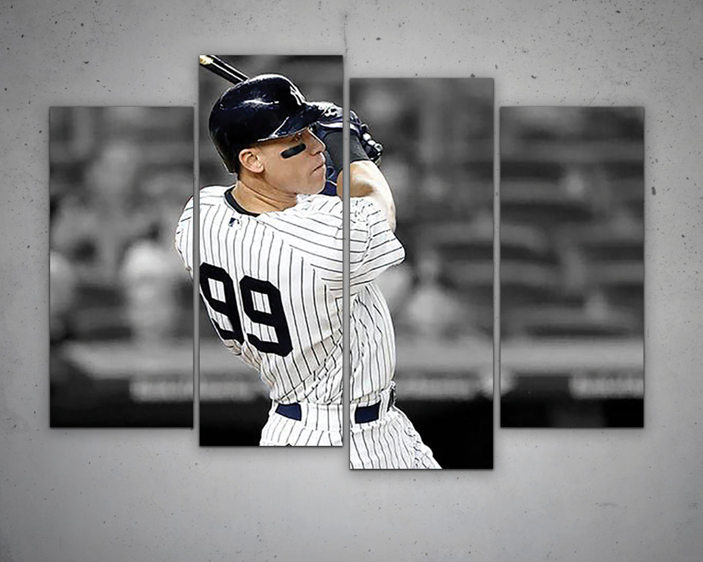 Aaron Judge Black & White Canvas Art