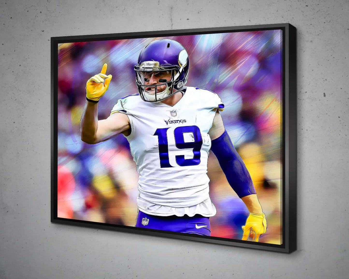 Adam Thielen Multicolour Wall Art
