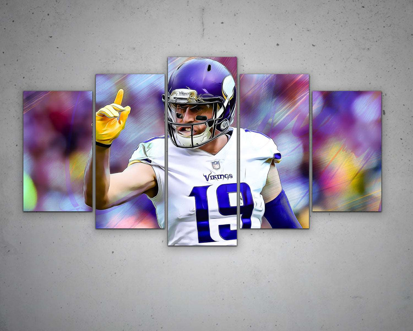 Adam Thielen Multicolour Wall Art