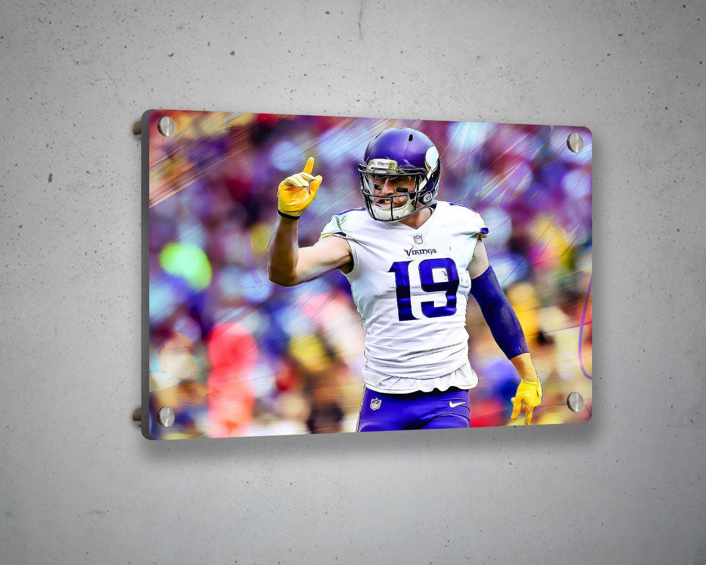 Adam Thielen Multicolour Wall Art