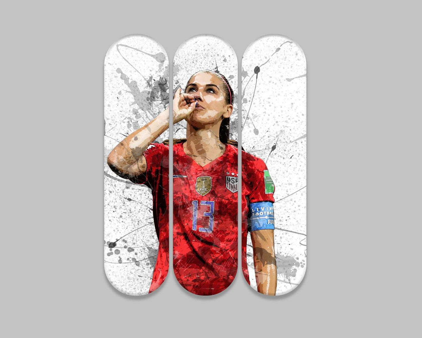 Alex Morgan Acrylic Skateboard Wall Art