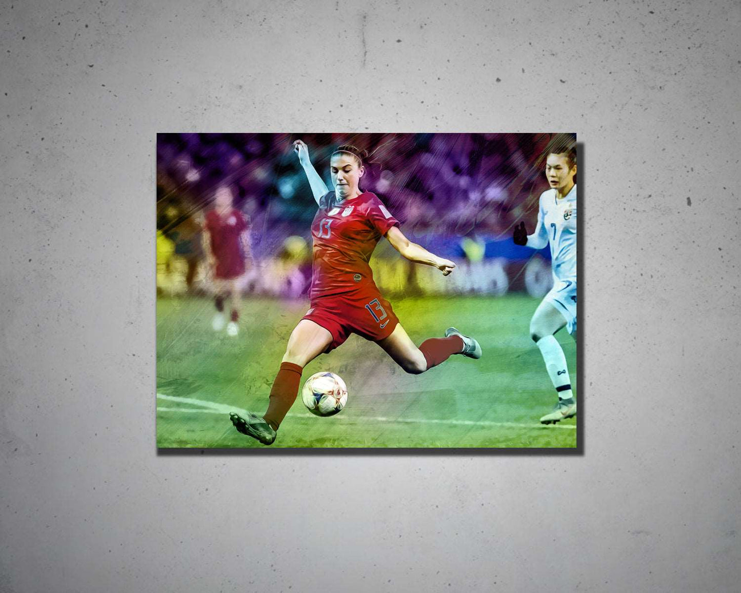 Alex Morgan Multicolour Wall Art