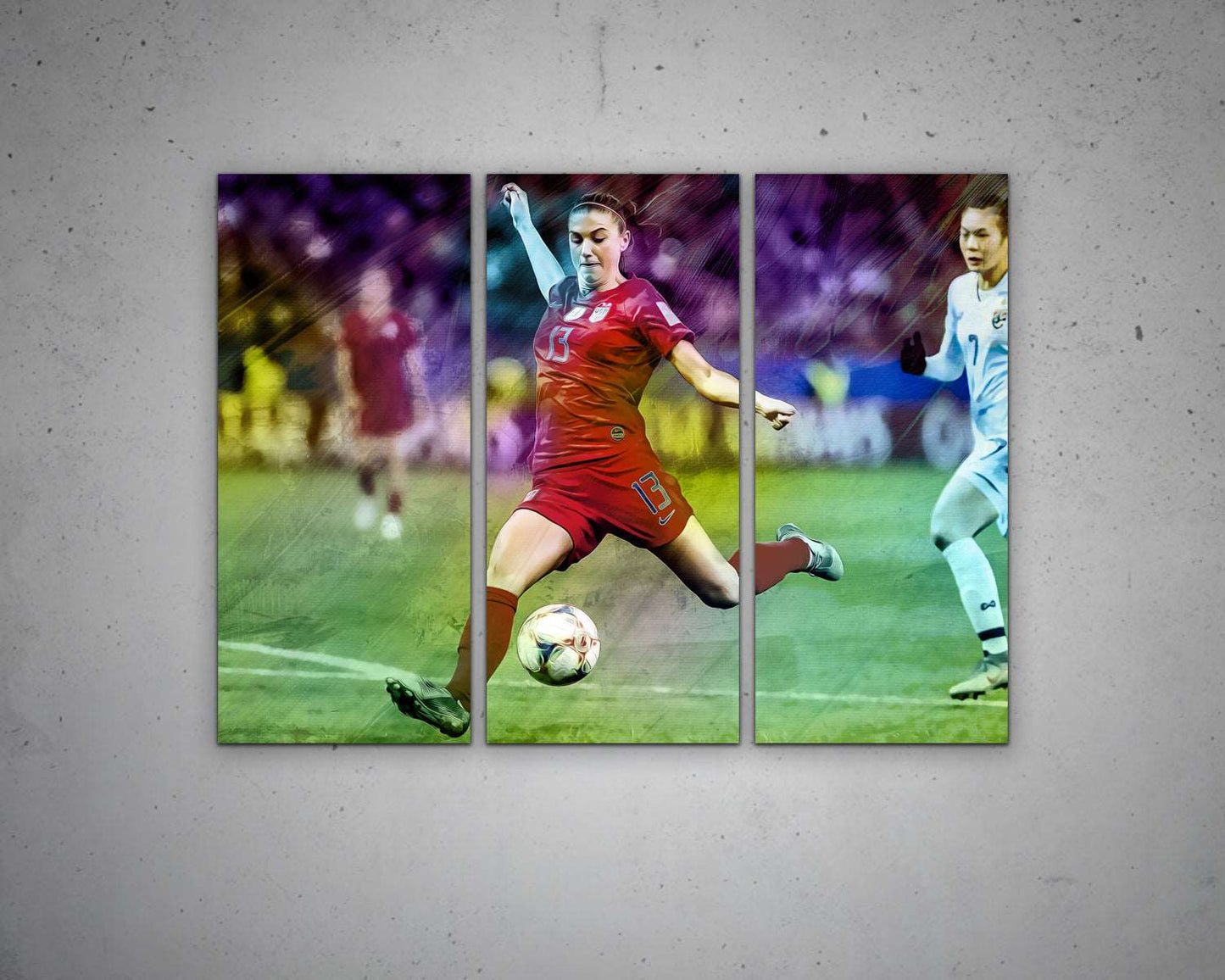 Alex Morgan Multicolour Wall Art