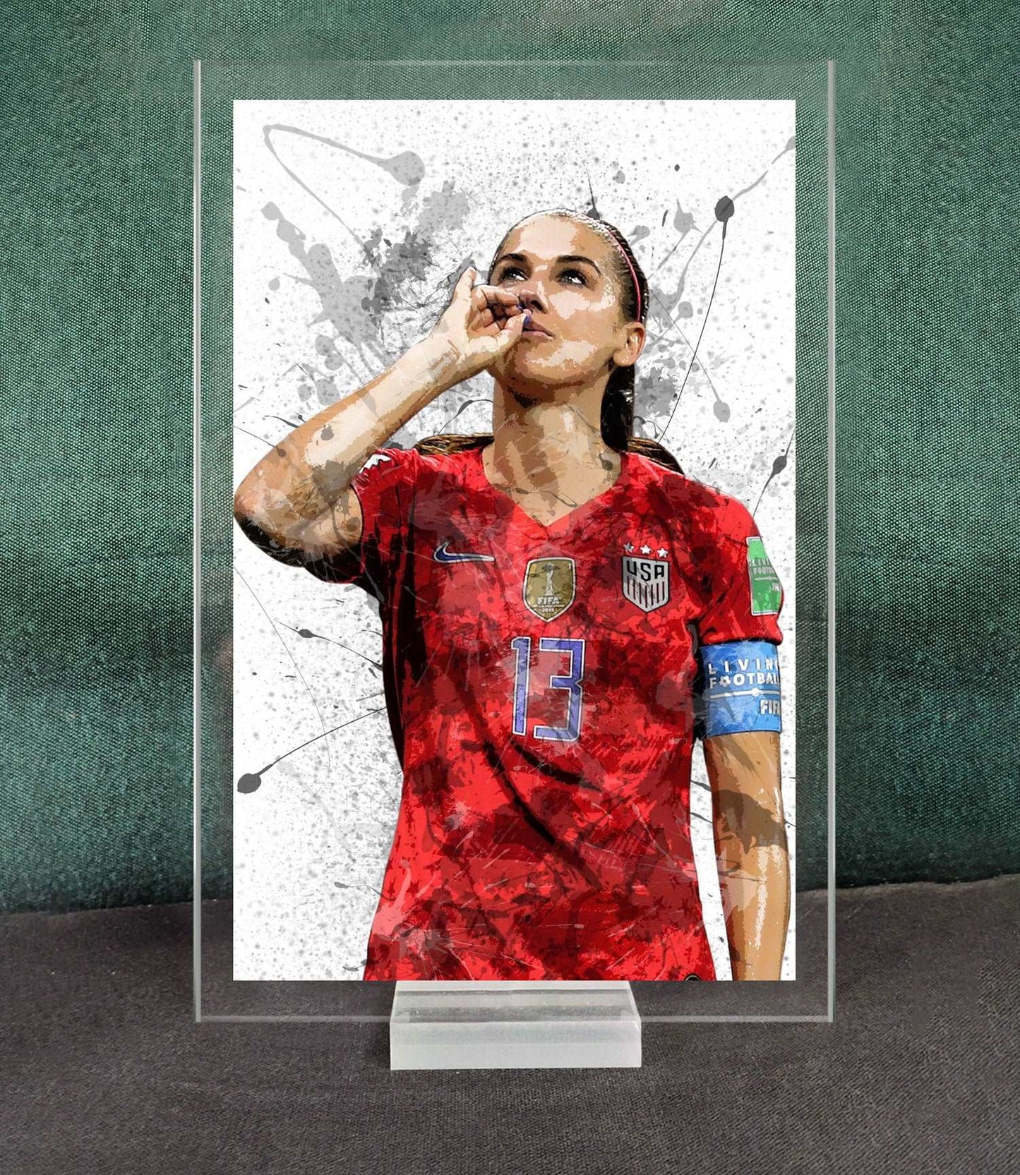 Alex Morgan Splash Effect Acrylic Table Top