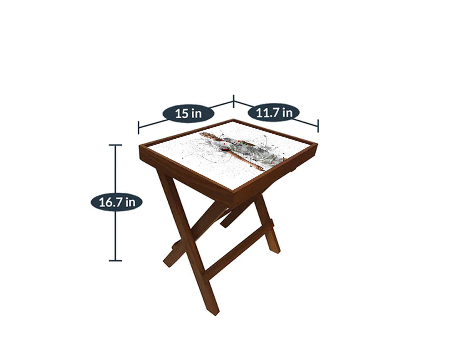 Alex Morgan Splash Effect Coffee and Laptop Table